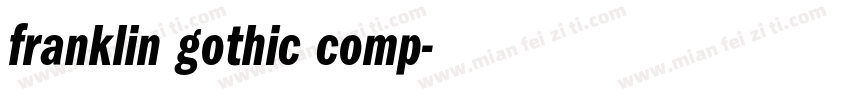 franklin gothic comp字体转换